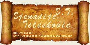 Đenadije Telesković vizit kartica